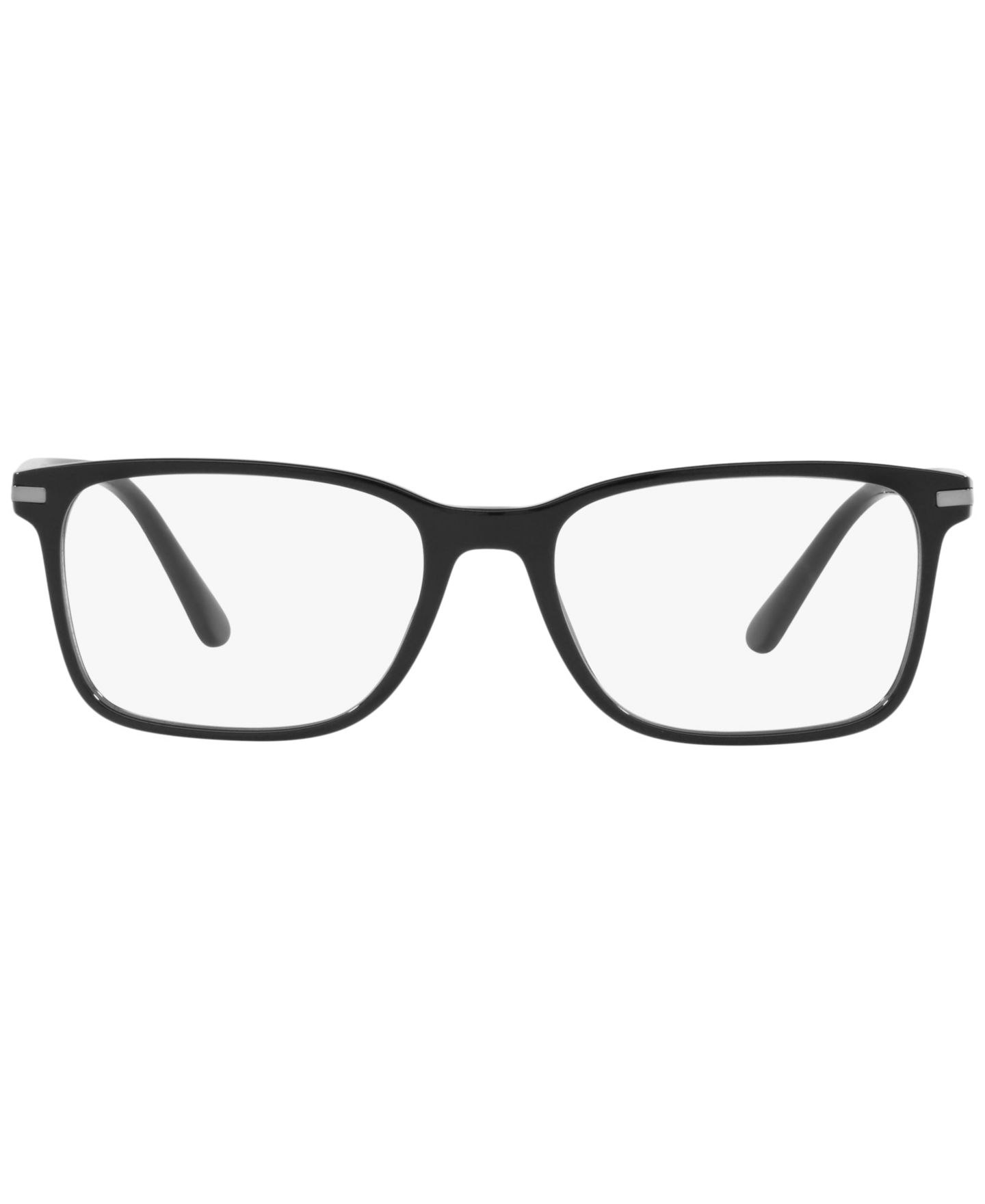Мужские очки PRADA Man Rectangle Plastic PR 14WV Eyeglasses, цвет: Чёрный — фото 2
