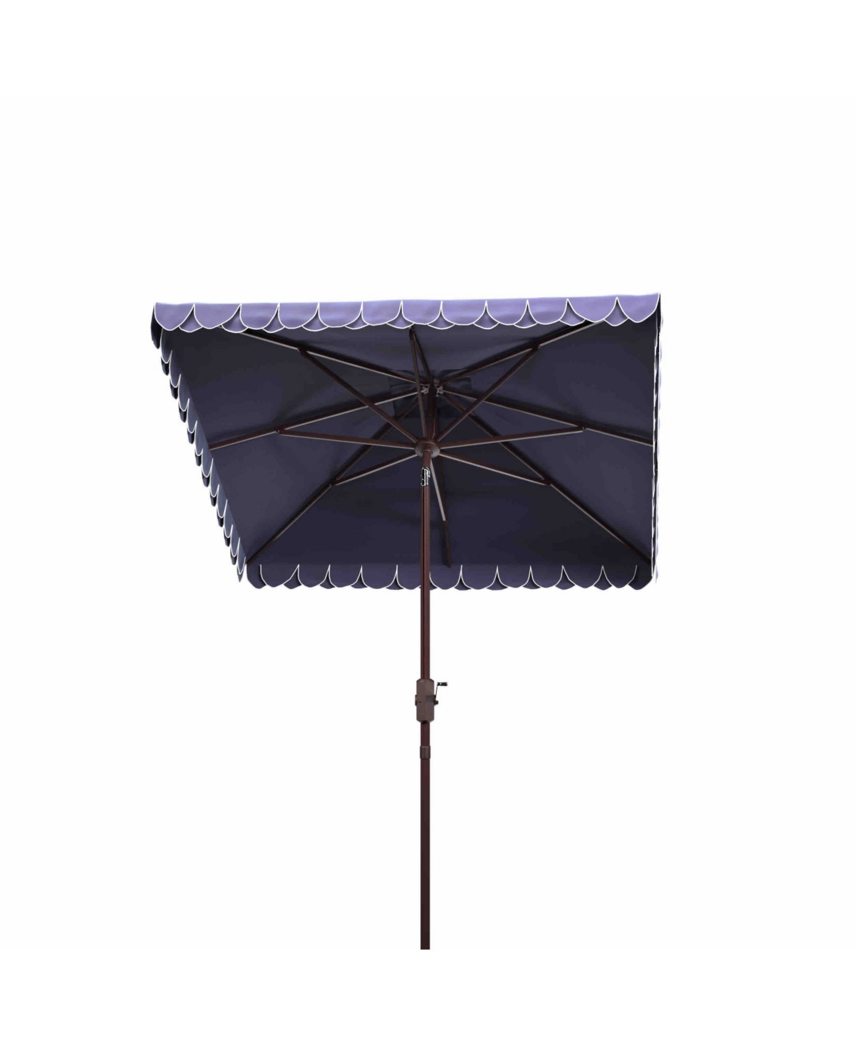 Safavieh Elegant 7.5' Square Umbrella In Black