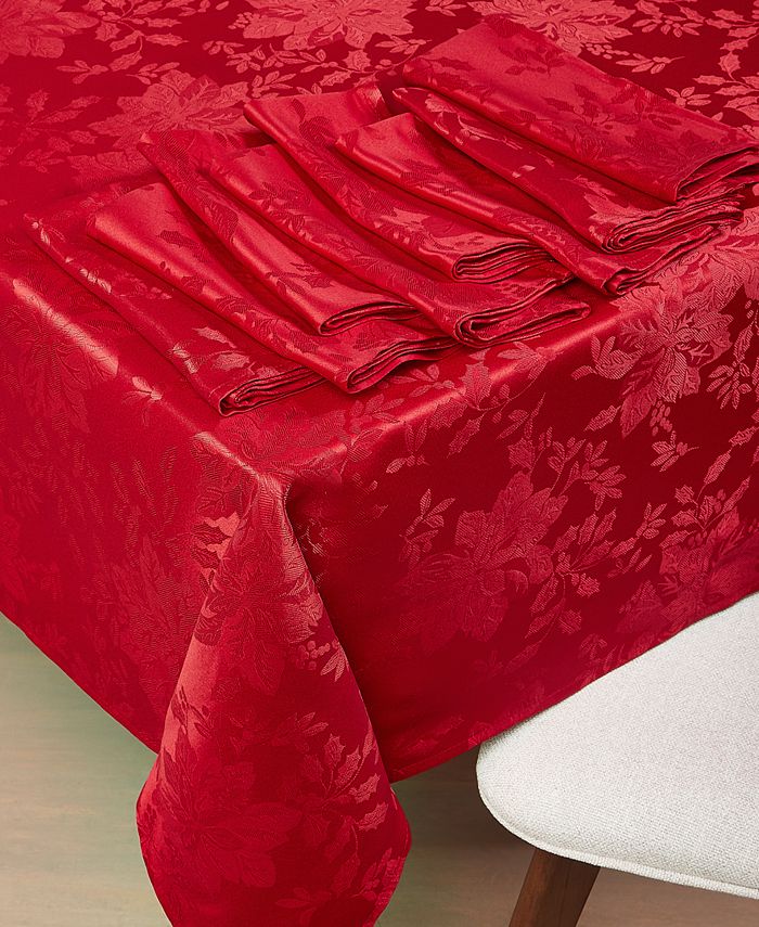 Martha Stewart Collection Holiday Dining Set with 120" Tablecloth & 8