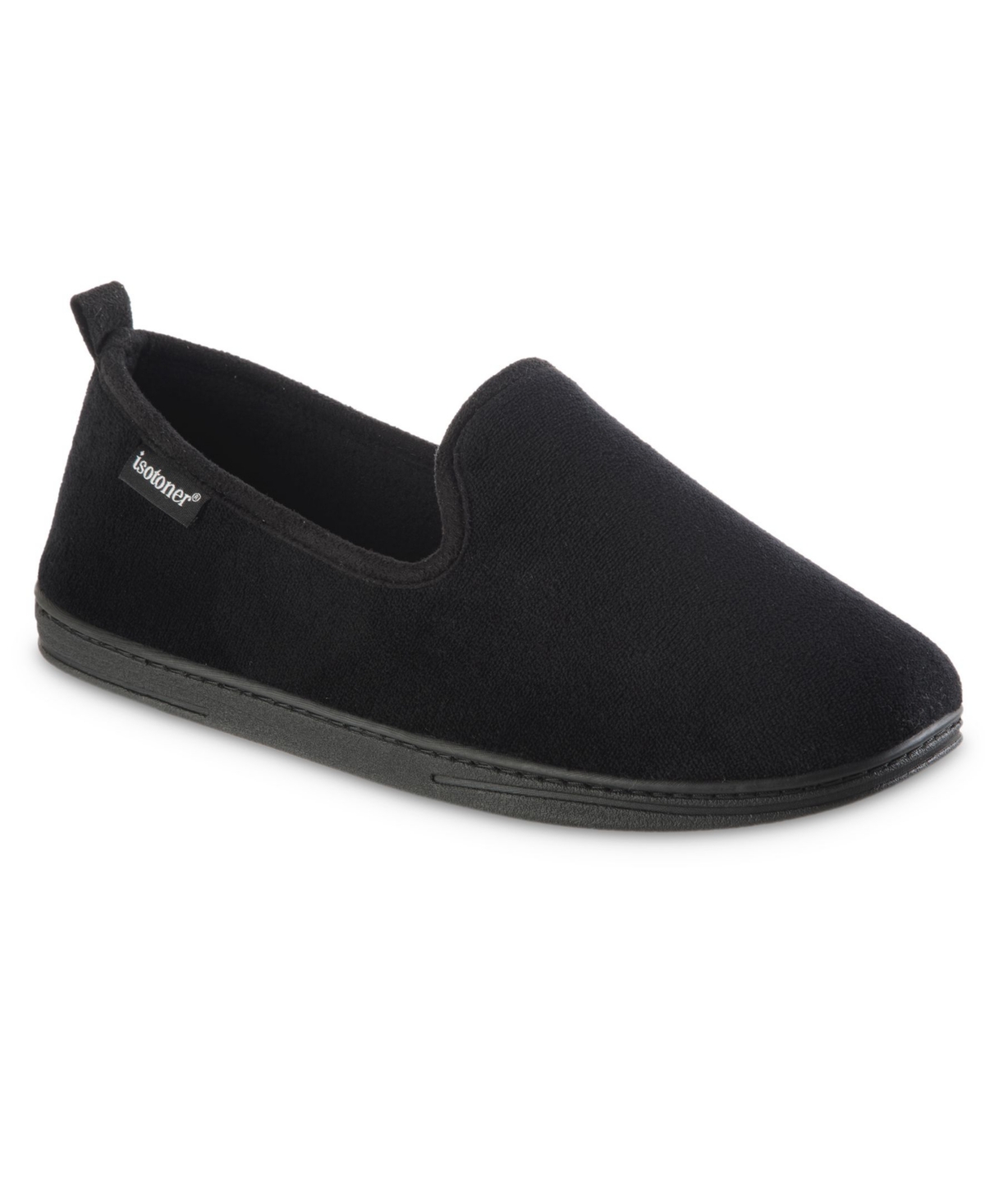 Men's Memory Foam Microterry Samson Closed Back Slippers - Navy