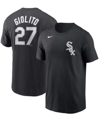 Men's Nike Lucas Giolito Black Chicago White Sox Name & Number T-Shirt