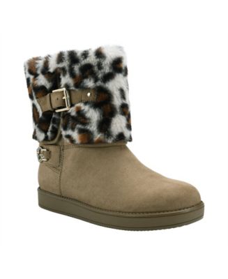 GBG Los Angeles Women's Aleya Faux Fur Winter Boots Macy's