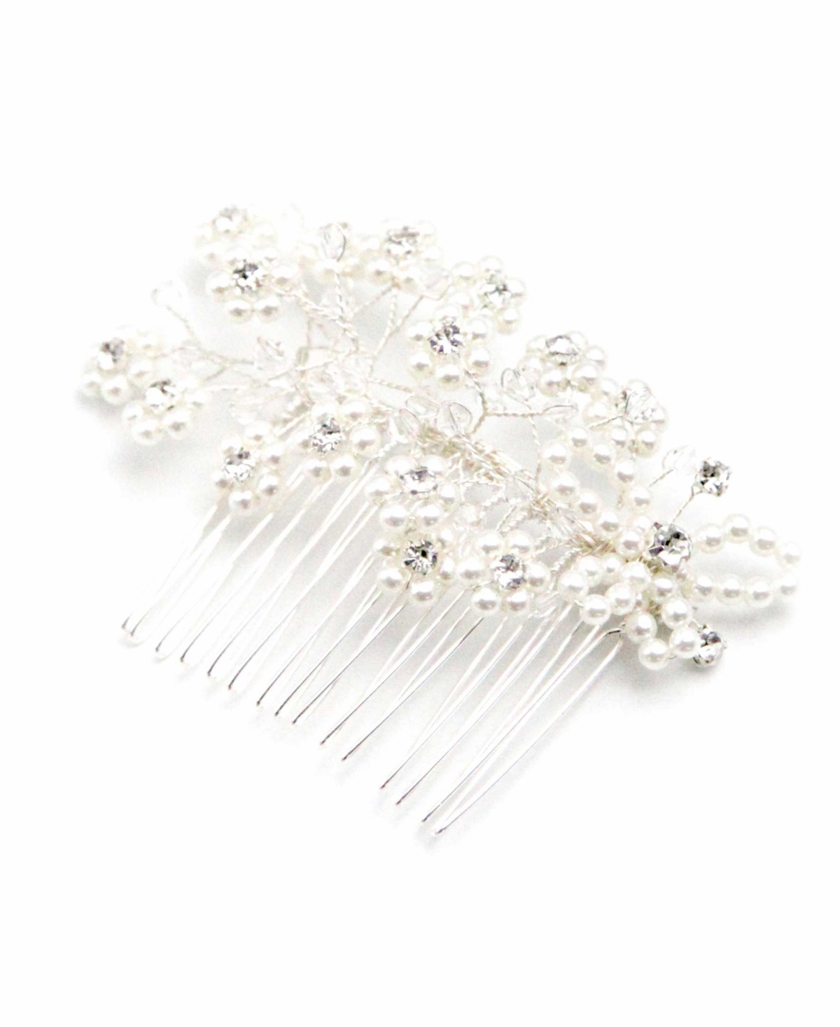 Soho Style Women's Christelle Imitation Pearl Hair Comb In Clear
