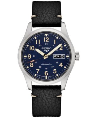 seiko black face watch