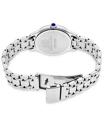 Seiko - Women's Diamond (1/10 ct. t.w.) 140th Anniversary Limited Edition Stainless Steel Bracelet Watch 30mm