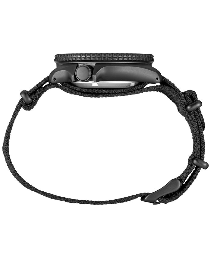 Seiko Men's Automatic 5 Sports Black Nylon Strap Watch 43mm Macy's