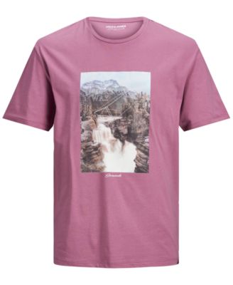 Jack & Jones - Men's Landscape Graphic Short Sleeve T-Shirt