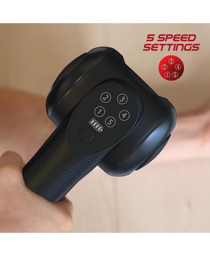 Tzumi ProFit Muscle Gun Elite Handheld Therapeutic Percussion Massager