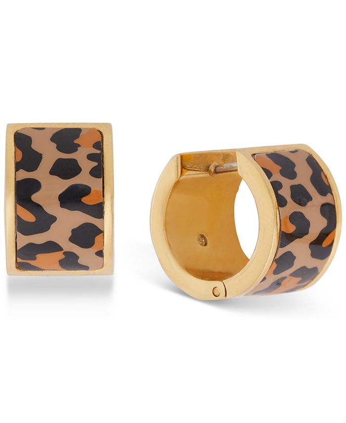 kate spade new york Gold-Tone Flower Huggie Hoop Earrings & Reviews -  Earrings - Jewelry & Watches - Macy's