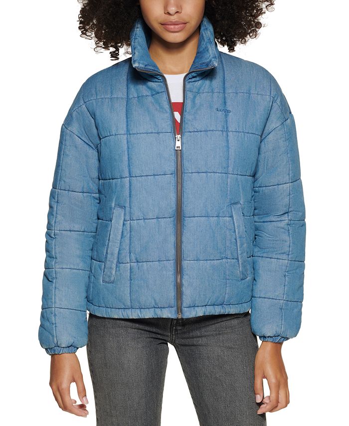 Levi's Denim Puffer Jacket & Reviews - Jackets & Blazers - Women - Macy's