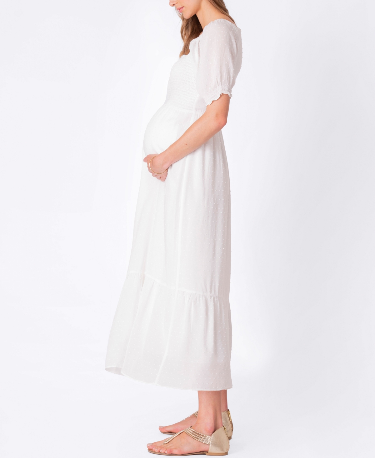 Seraphine Women's Shirred Maternity Maxi Dress, Including Petites Sizing