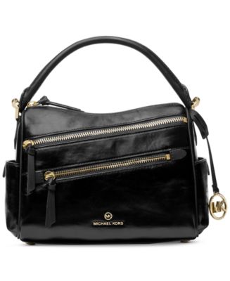 Michael Kors hot loriner medium pebbled leather satchel