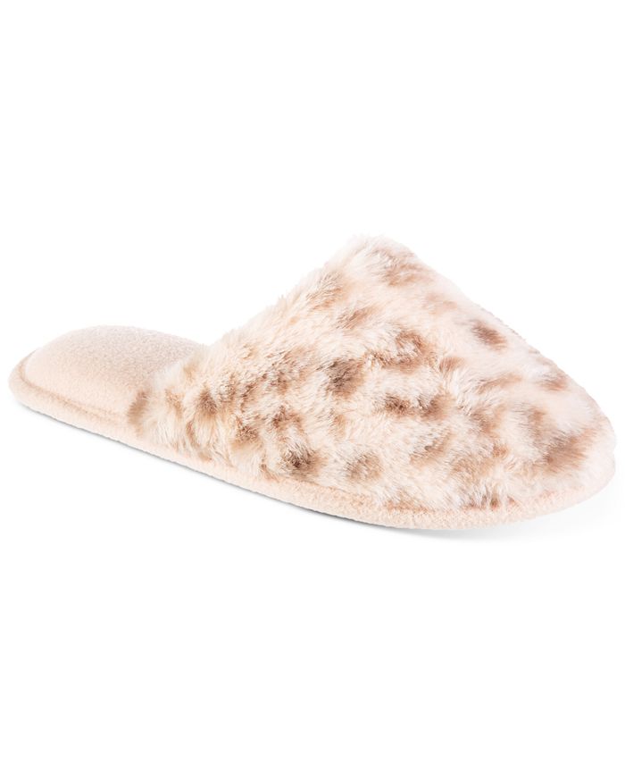 Isotoner faux sales fur slippers