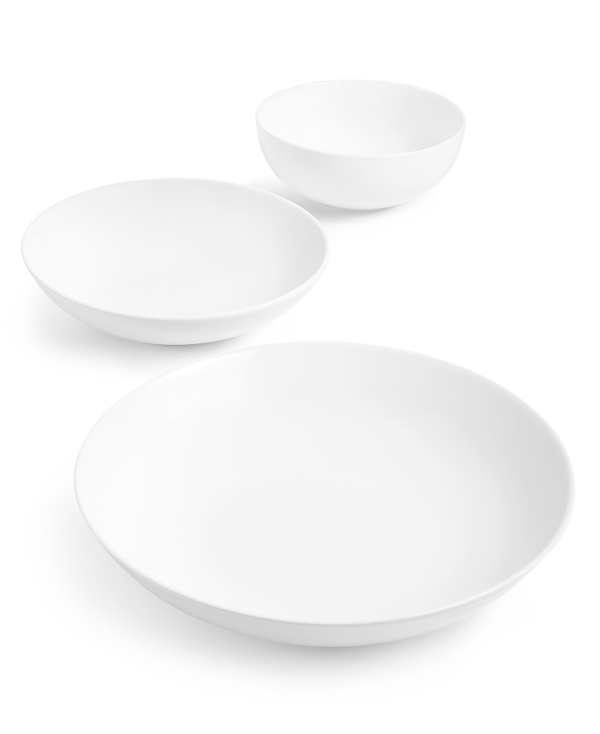 12 Pc. All Bowl Dinnerware Set, Service for 4, Created for Macy's - White
