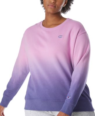 Champion Plus Size Fleece Ombre Dyed Crewneck Sweatshirt Macy s