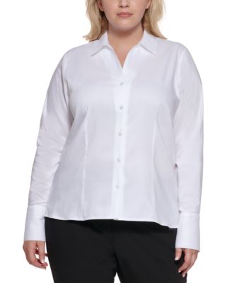 Calvin Klein - Cotton Button Down Blouse