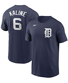 Men's Al Kaline Navy Detroit Tigers Cooperstown Collection Name Number T-shirt
