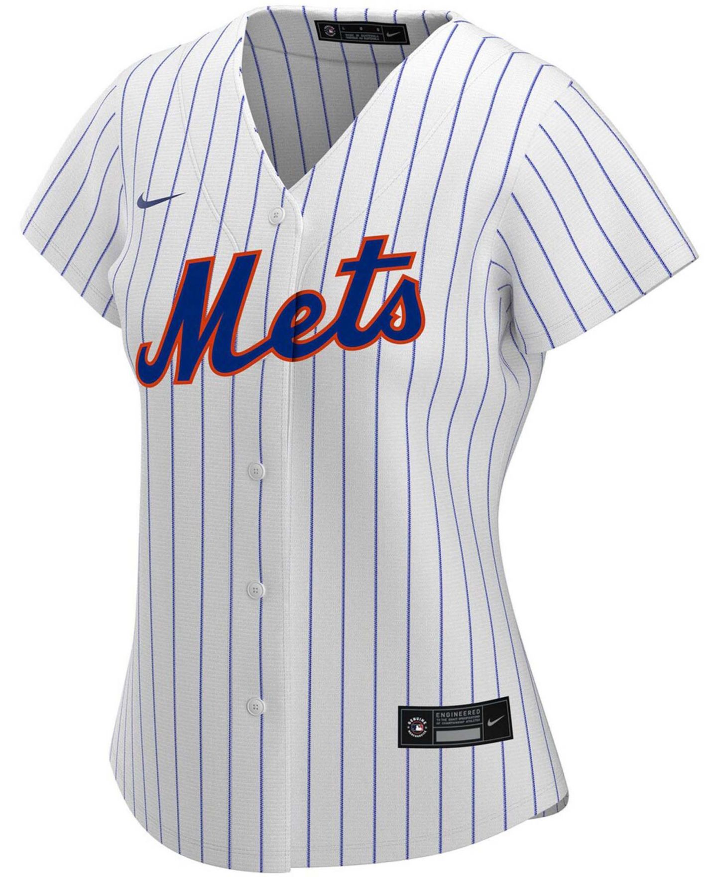 Женский топ Nike Jacob Degrom White New York Mets Home Replica Player Jersey — фото 5