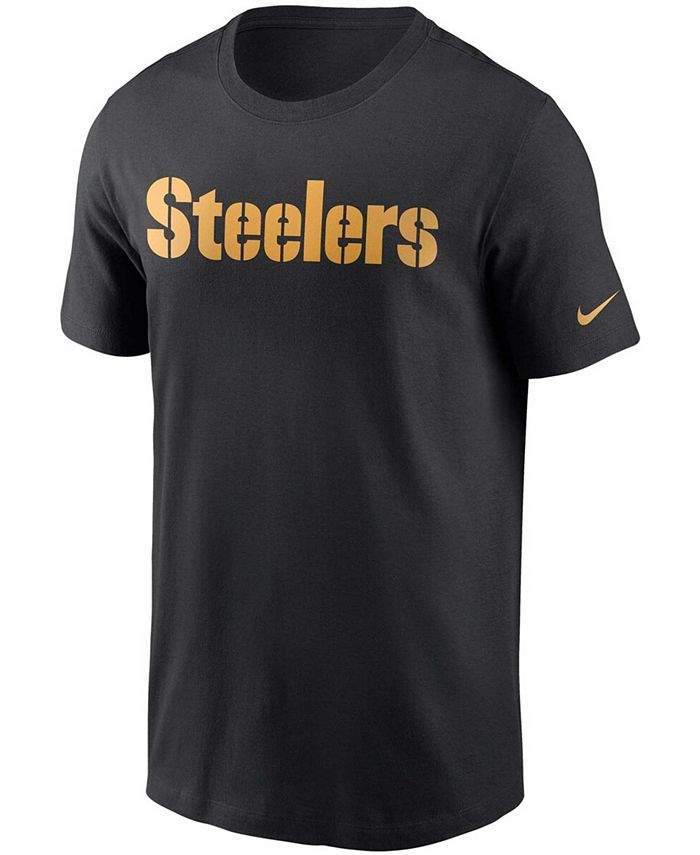 Men's Nike Black Pittsburgh Steelers Fan Gear Wordmark