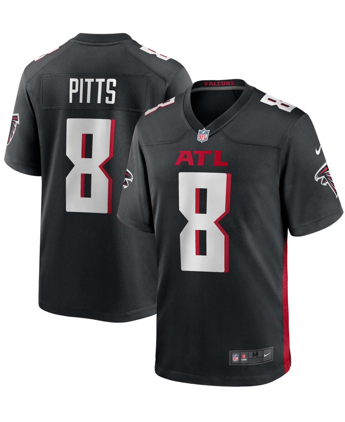 Youth Big Boys Kyle Pitts Black Atlanta Falcons 2021 Nfl Draft First Round Pick Game Jersey