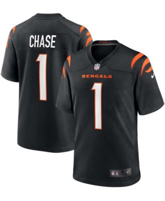 Men's Nike Ja'Marr Chase Black Cincinnati Bengals Game Jersey