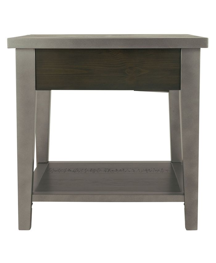 Signature Design By Ashley Branbury Rustic Rectangular End Table Macy's