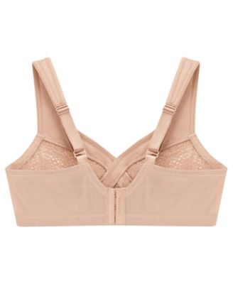 Women's Full Figure Plus Size Magic Lift Moisture Control Wirefree Bra 1064