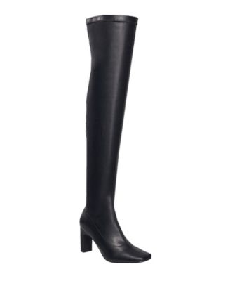 macy's black high heel boots