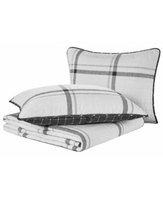 Fleetville Cotton Reversible 3 Piece Quilt Set, Full/Queen