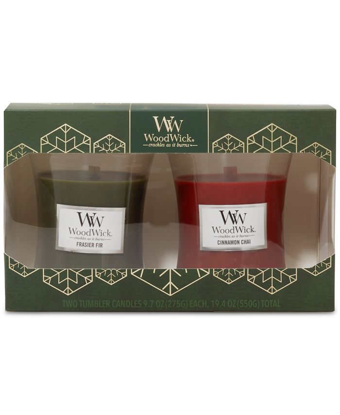 WoodWick Candle WoodWick Holiday Gift Set of 2 Medium Candle Jars