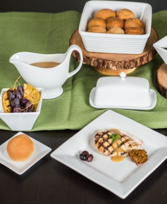 Covered Butter Dish with Knob Lid