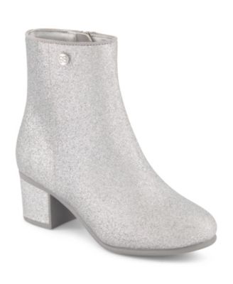 jessica simpson silver glitter boots