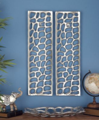 Aluminum Modern Abstract Wall Decor, Set of 2