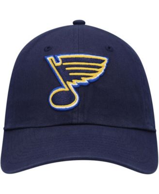 Men's Navy St. Louis Blues Core Primary Logo Adjustable Hat