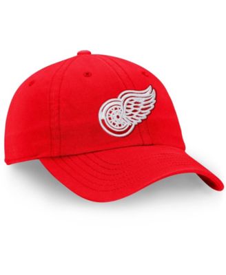 Men's Red Detroit Red Wings Core Primary Logo Adjustable Hat