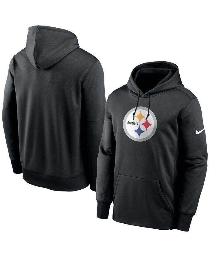 Nike Men's Heathered Gray Pittsburgh Steelers Fan Gear Primary Logo  Performance Pullover Hoodie - Macy's