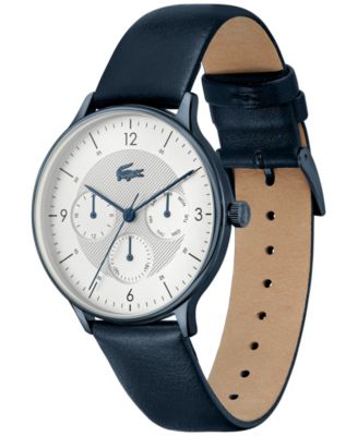 Lacoste Men's Lacoste Club Blue Leather Strap Watch 42mm