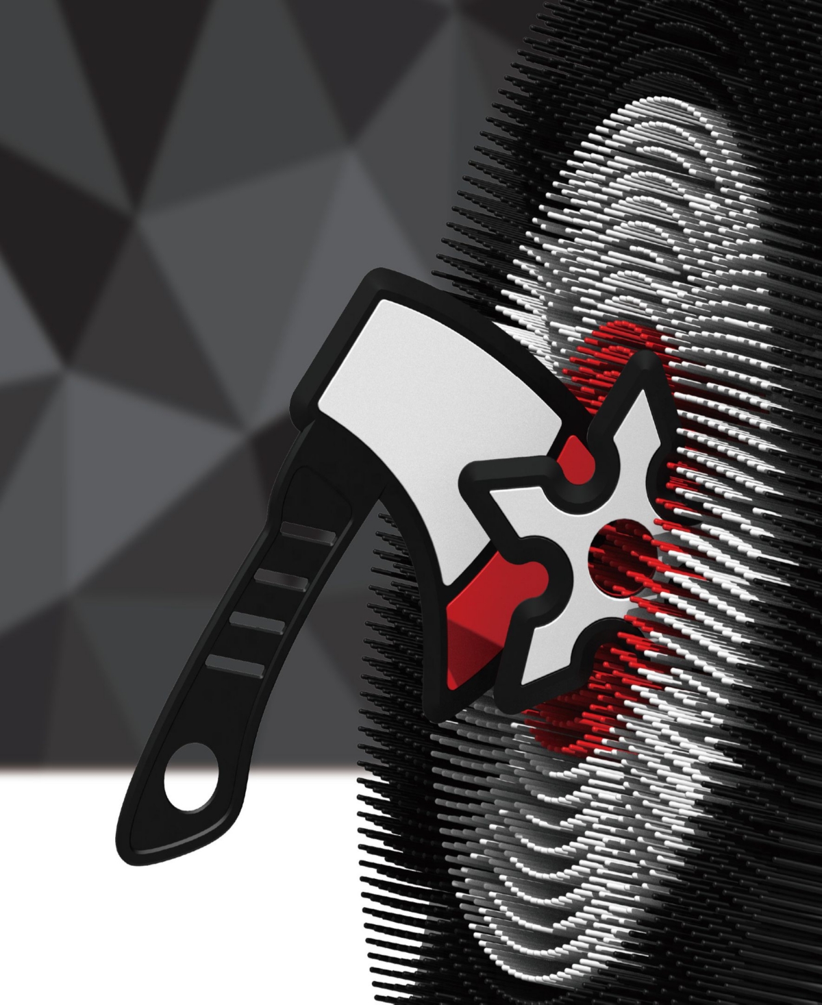 Black Series Axe Throwing Target Set-3 Plastic Axes, Indoor/outdoor In Black
