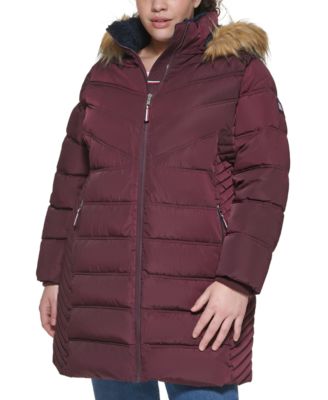 tommy hilfiger plus size puffer coat