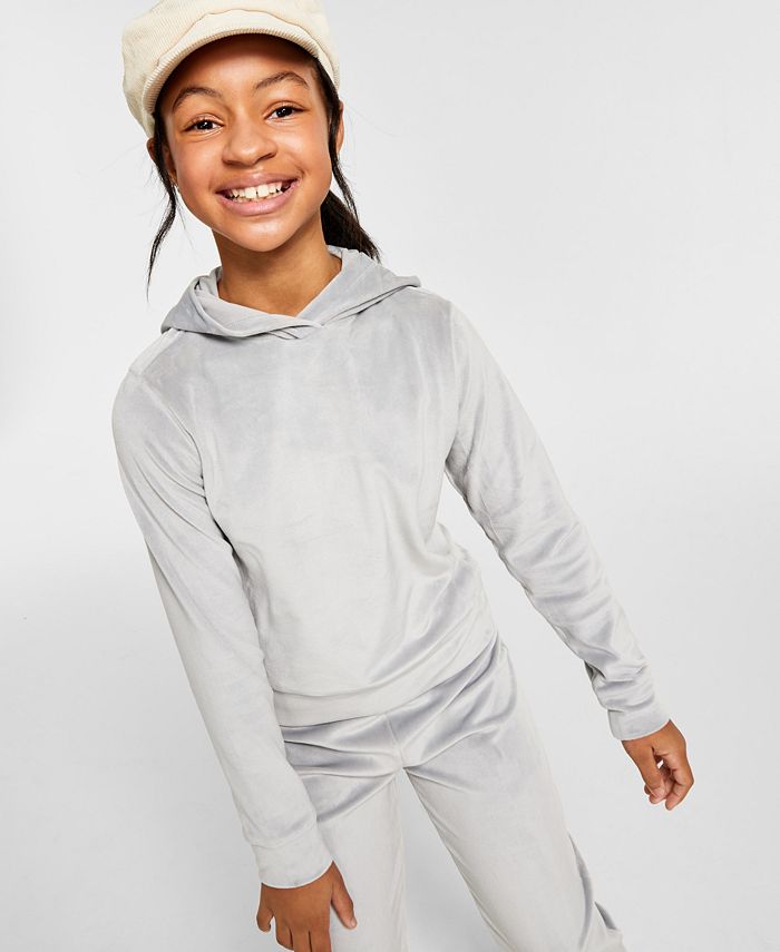 ID Ideology Big Girls Velour Pullover Hoodie, Created for Macy's - Macy's