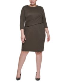 Plus Size Ponté-Knit Sheath Dress