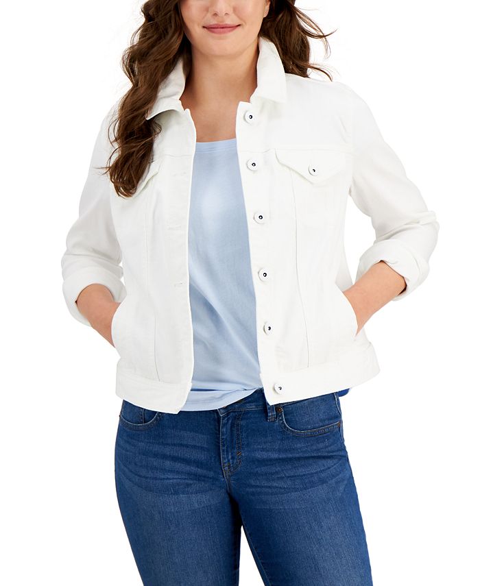 Style & Co Women's Classic Denim Jacket, Created for Macy's & Reviews -  Jackets & Blazers - Women - Macy's