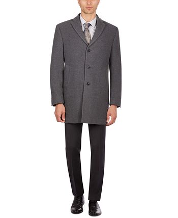 Calvin Klein - Men's Prosper Extra-Slim Fit Overcoat