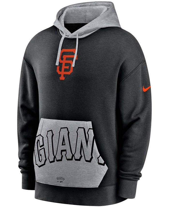 Nike Men's Black San Francisco Giants Heritage Tri-Blend Pullover ...
