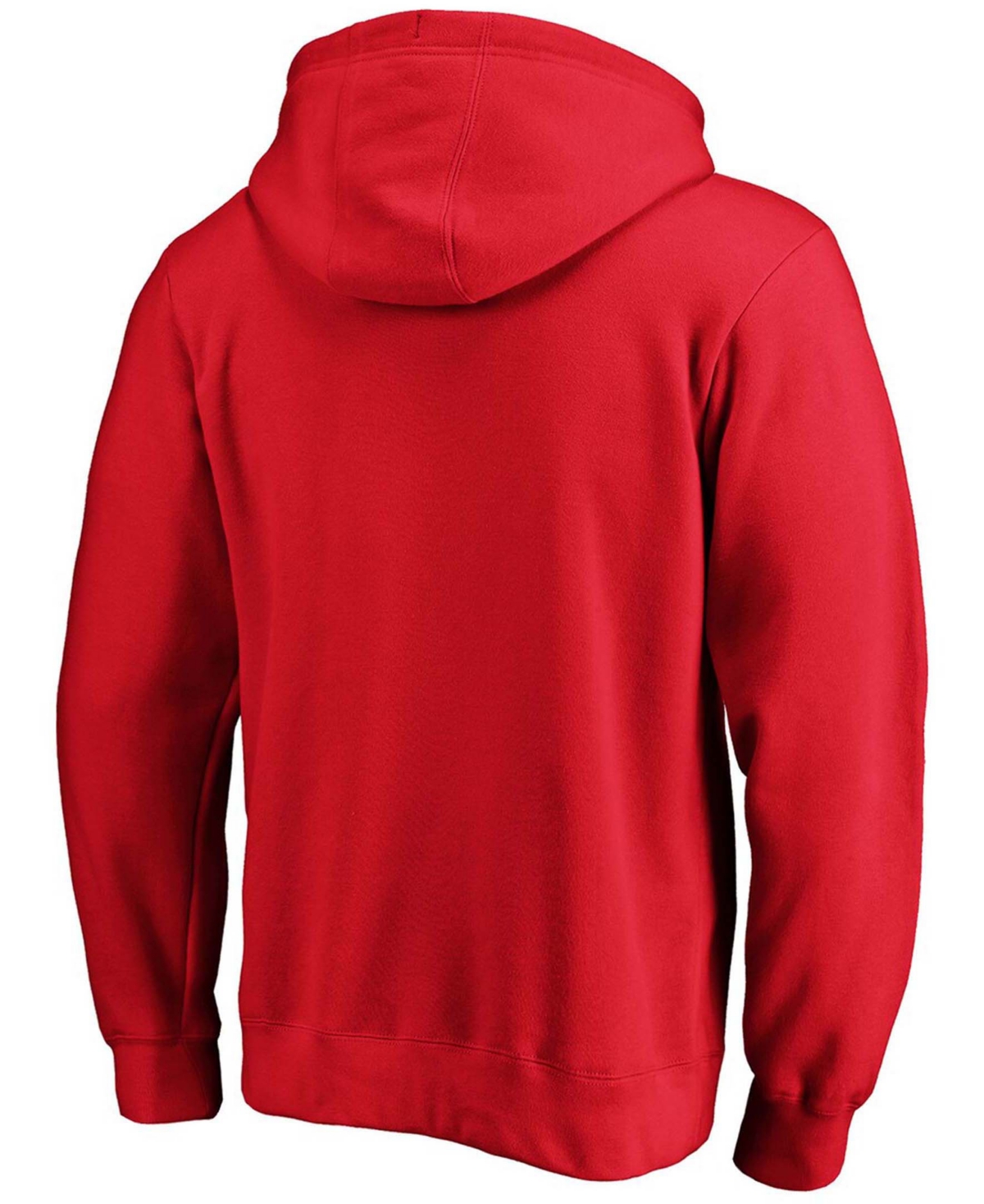 Shop Fanatics Men's Red Washington Capitals Primary Logo Pullover Hoodie