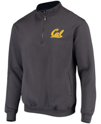 Men's Charcoal Cal Bears Tortugas Logo Quarter-Zip Jacket