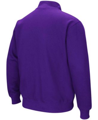 Men's Purple LSU Tigers Tortugas Logo Quarter-Zip Pullover Jacket