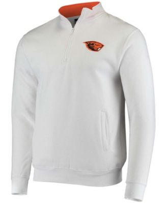 Men's White Oregon State Beavers Tortugas Logo Quarter-Zip Jacket