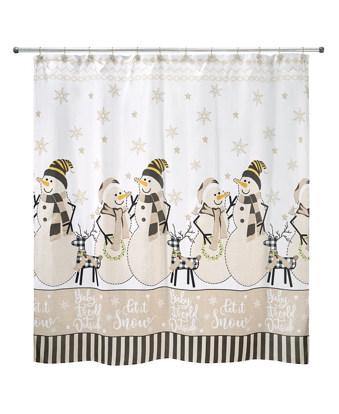 avanti tall snowman shower curtain hooks