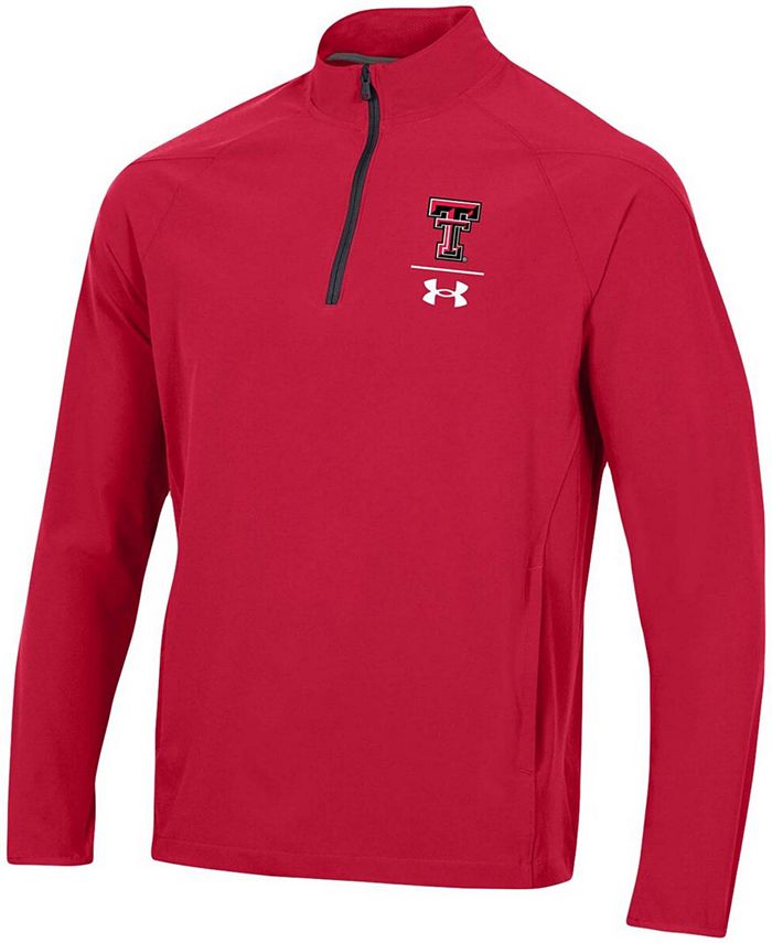 Under Armour Men's Red Texas Tech Red Raiders Coaches Squad QuarterZip